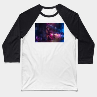 Tokyo Retro Future Vibes retrowave synthwave vibe Baseball T-Shirt